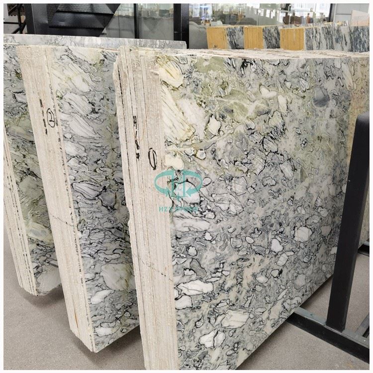 Ice Jade Green Marble Slab For Floor Tiles