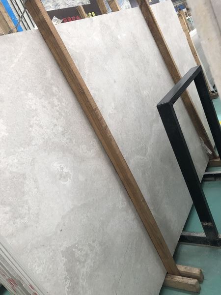 Cross cut Wood White Marble