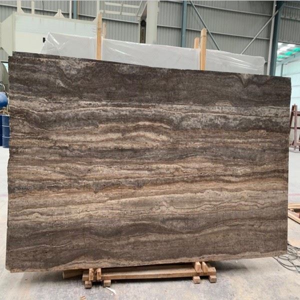 Silver Grey Travertine Slab