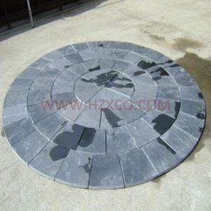 Jubin Corak Bulatan Slate Biru