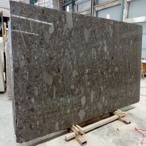 Kepingan Marmer Lecos Brown