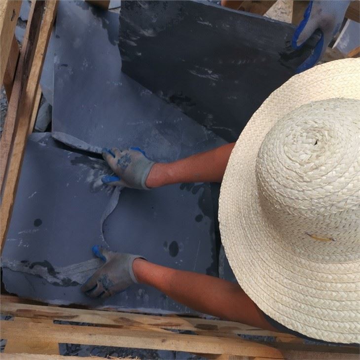 Black Slate Crazy Pavers