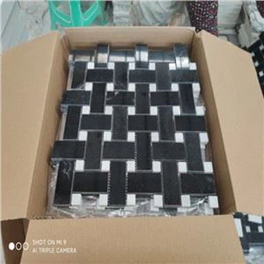 Nero Marquina Marmer Mosais