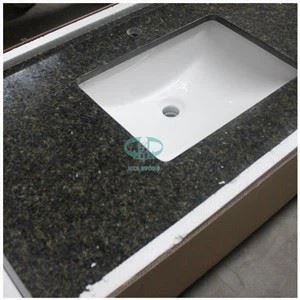 Atasan Kesombongan Bilik Mandi Uba Tuba Green Granite